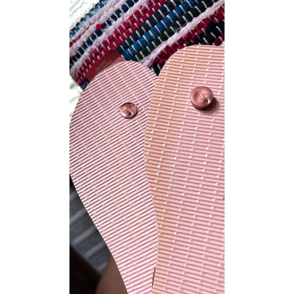 NEW! Havaianas Slim Iridescent Sandals Flip Flops Size US 11/12 EU 43 /44NWT - Picture 4 of 4